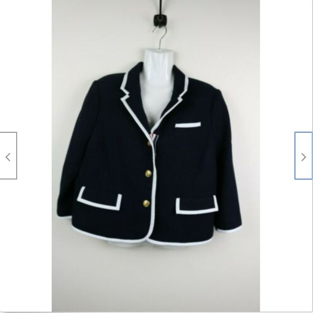 Neiman Marcus Thom Browne 3/4 Sleeve Blazer - Picture 2 of 7
